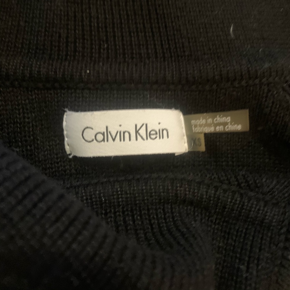 Calvin Klein ZIP Collar Sweater Dress, Size XS - Picture 4 of 5